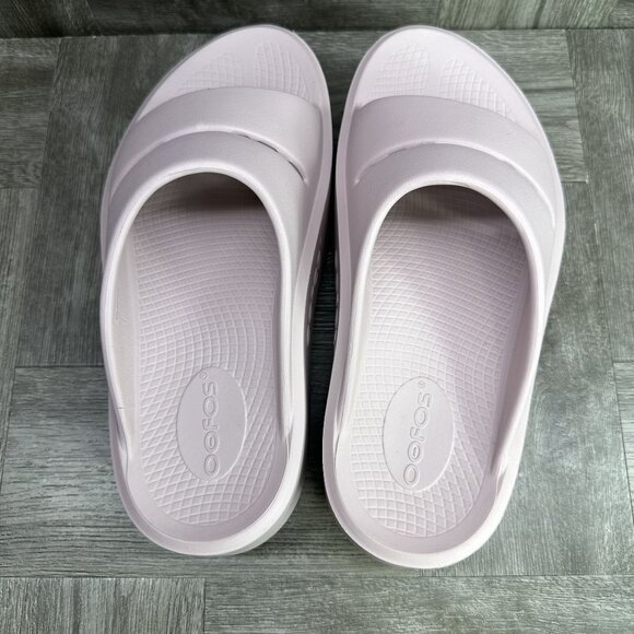 OOFOS OOMega OOAHH Women's size 10 Stardust Platform Comfort Slide - Picture 7 of 8